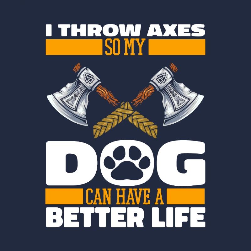 Axtwerfen Axtwerfer Hund