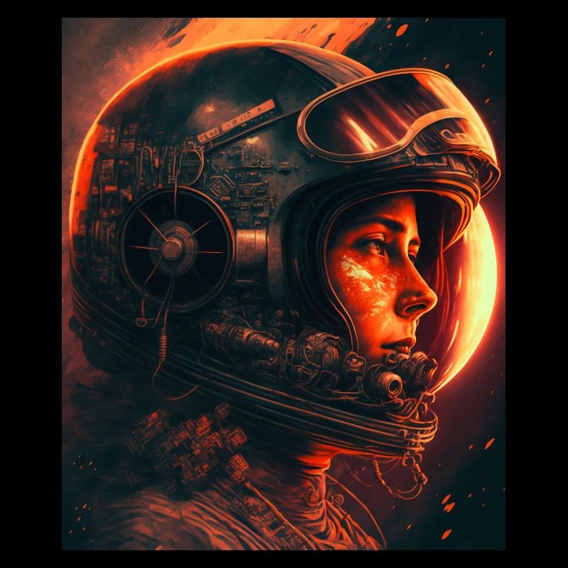 Astronaute spatial vintage
