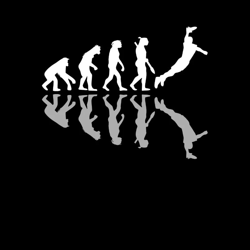 Human Evolution Frisbee Player Disc Sport Lover