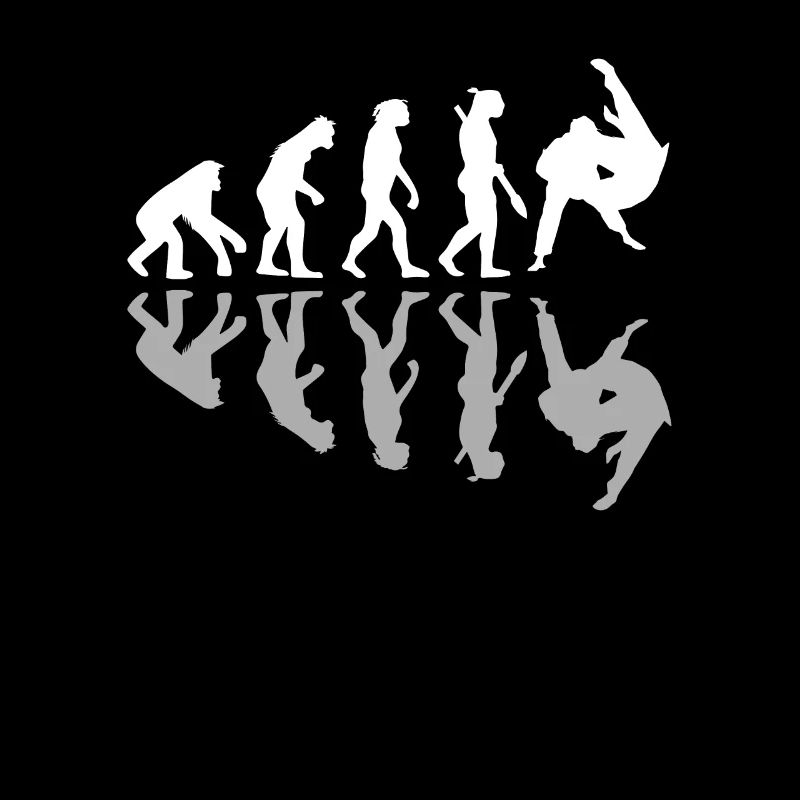 Human Evolution Judo Martial Arts Lover MMA Humor