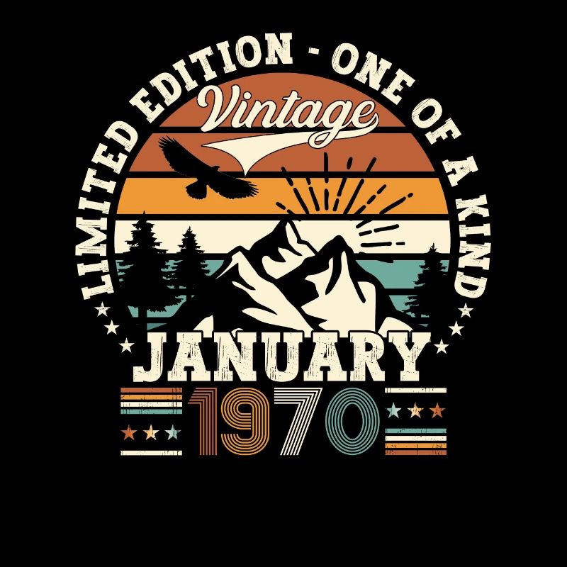 Born 1970 January 53rd birthday Gift man