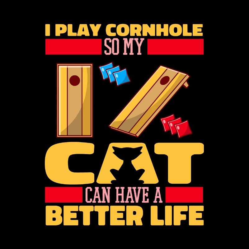Cornhole Sackloch Spiel Katze
