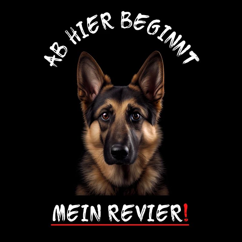 Süßer Schäferhund - Ab hier beginnt mein Revier!