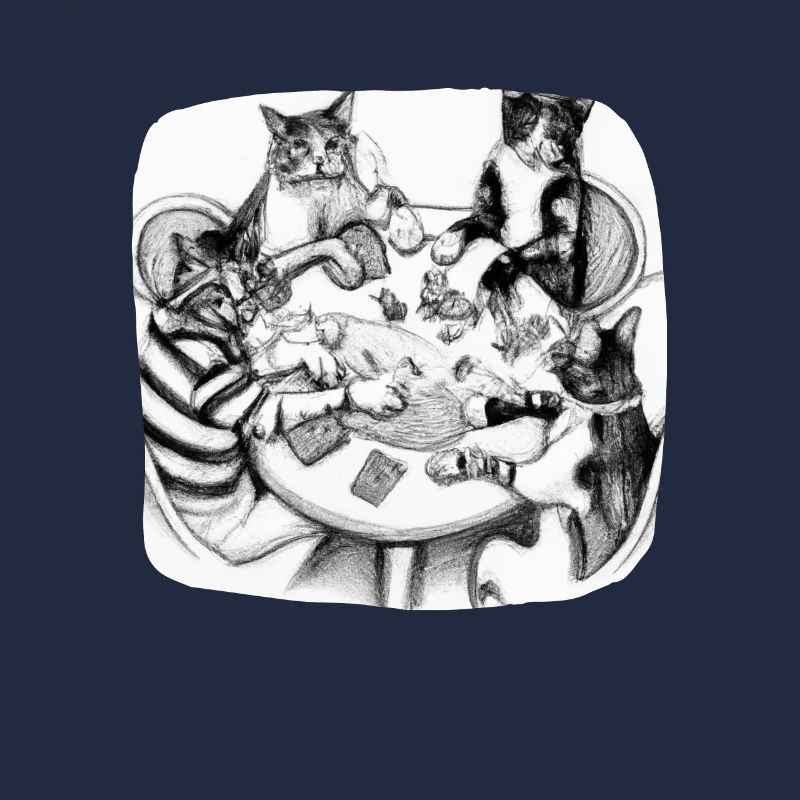 Cats Playing Cards