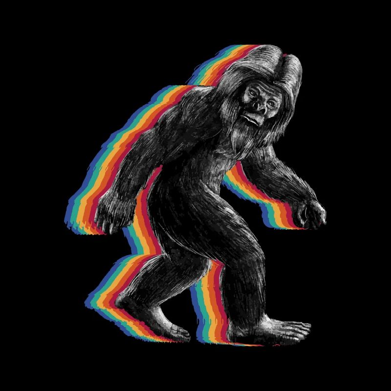 Retro Bigfoot vintage Fun and Nostalgic Sasquatch