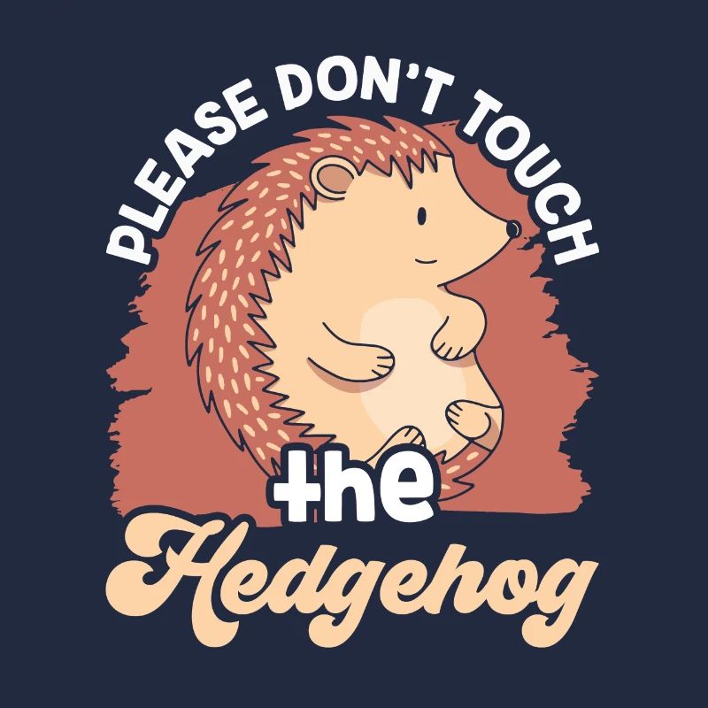 Please do not touch the hedgehog Pet cute