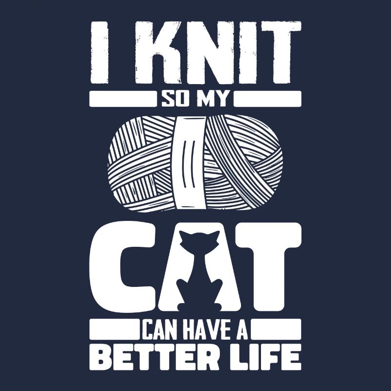 Knitting cat