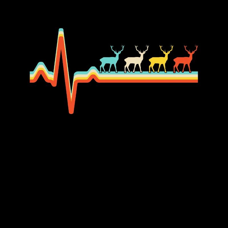 Deer Retro Heartbeat