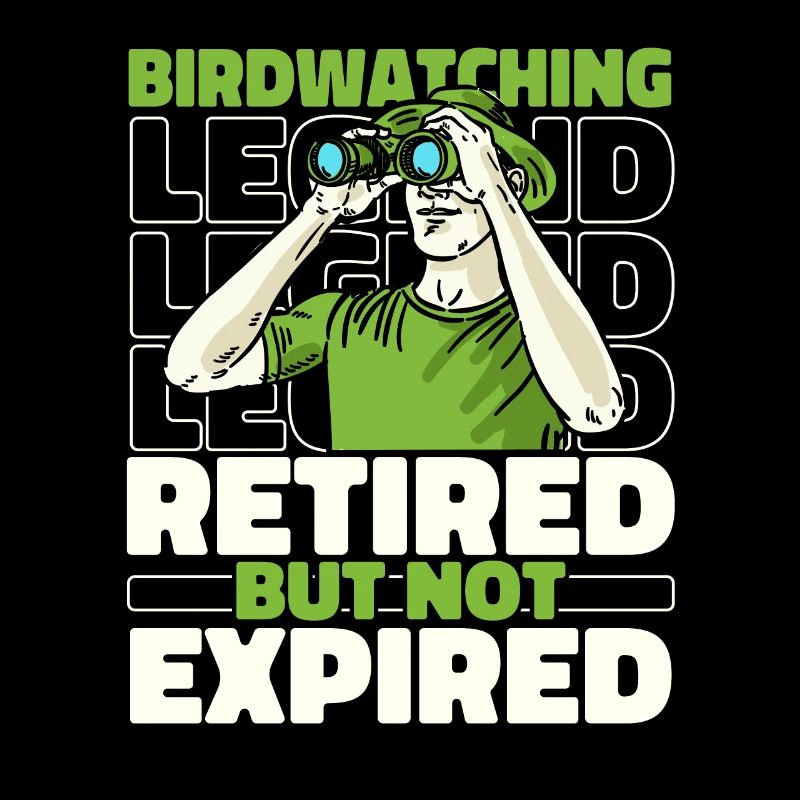 Vogelbeobachter Im Ruhestand