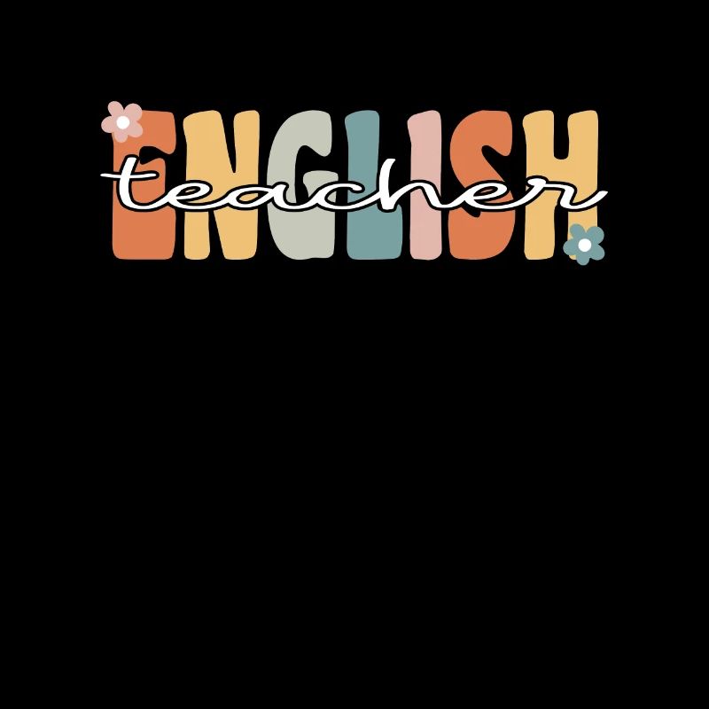 Englisch Lehrer Groovy Retro Lehrer Geschenk