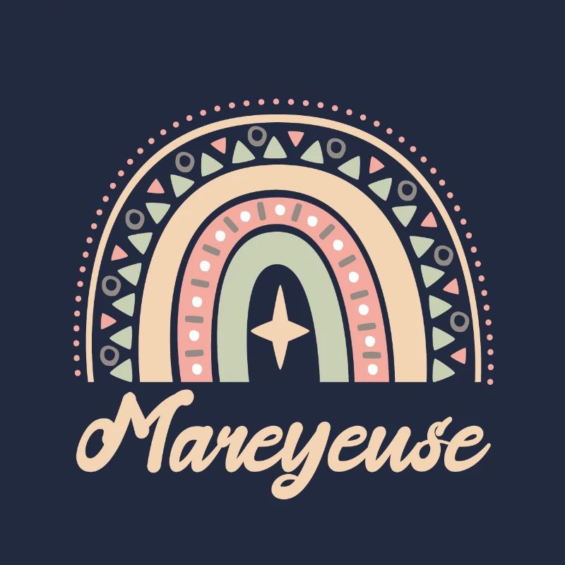 Cadeau Mareyeuse. Boho Rainbow mareyeuse.