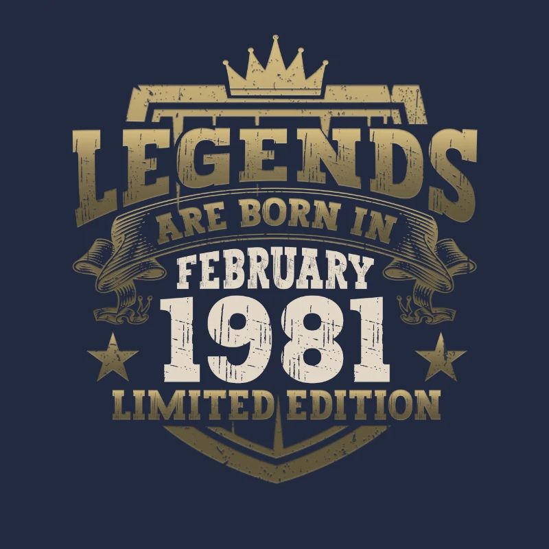 Février né 1981 42e anniversaire cadeau homme