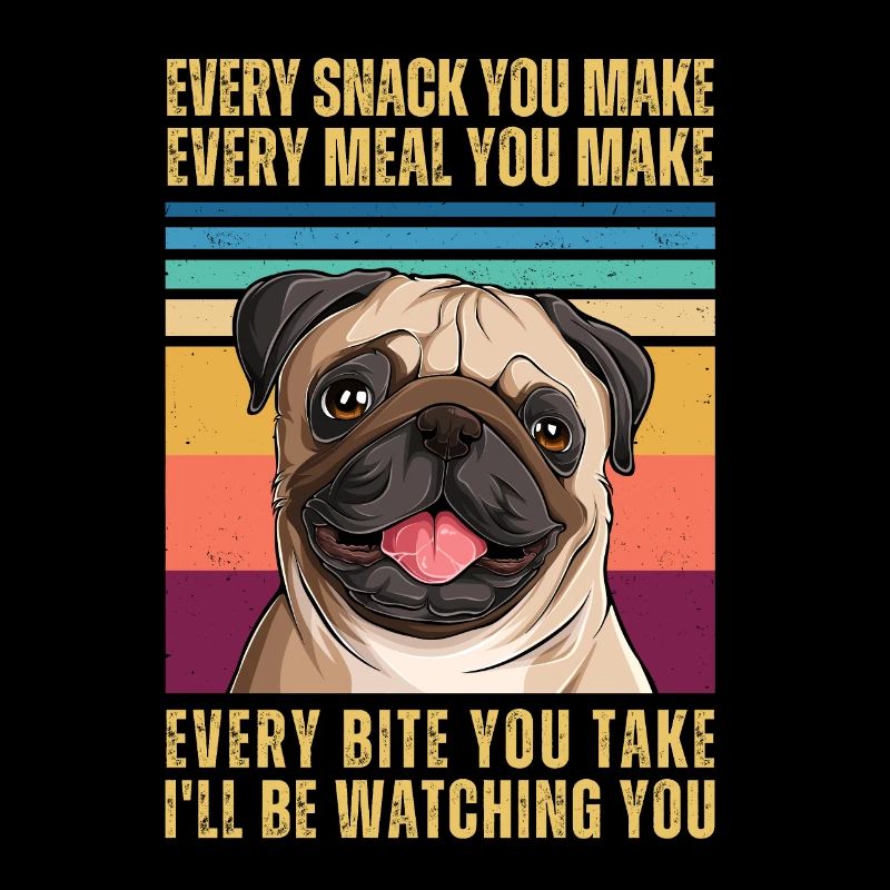 Mops beobachten