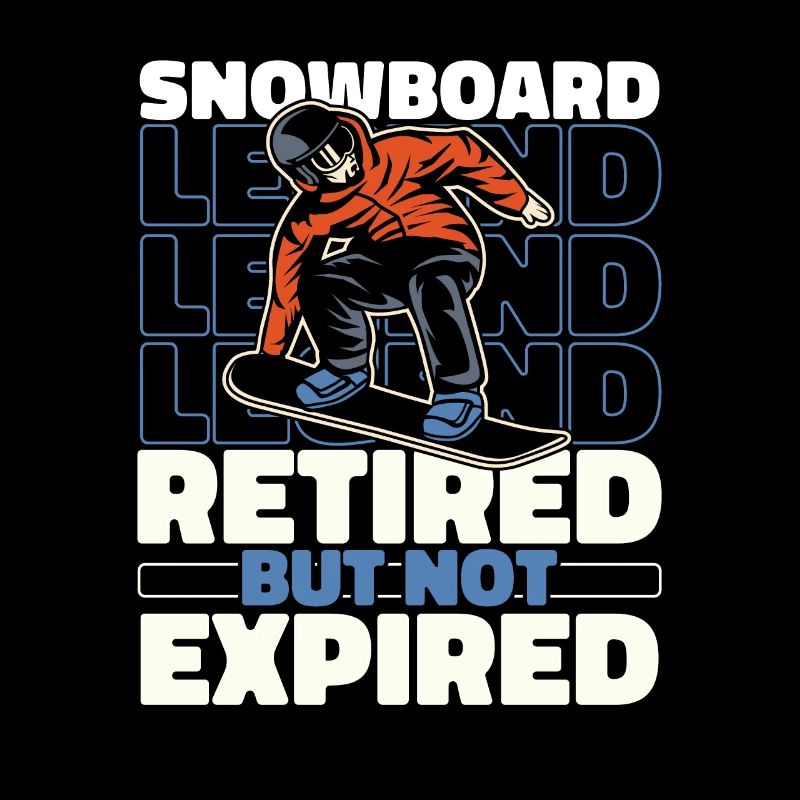Snowboard Snowboarder Pensioner