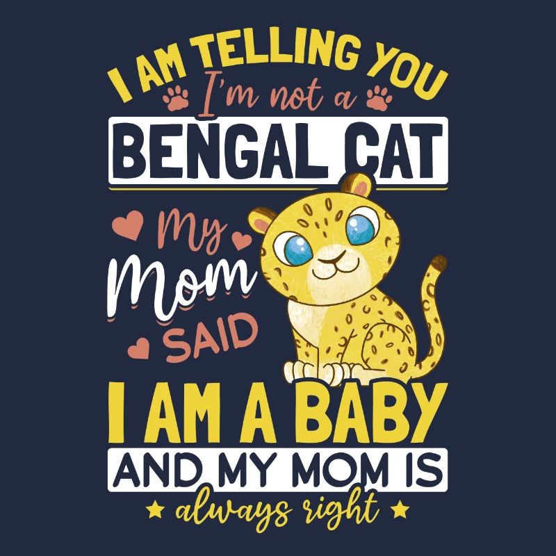Maman chat du Bengale dit que bébé chaton de race de chat