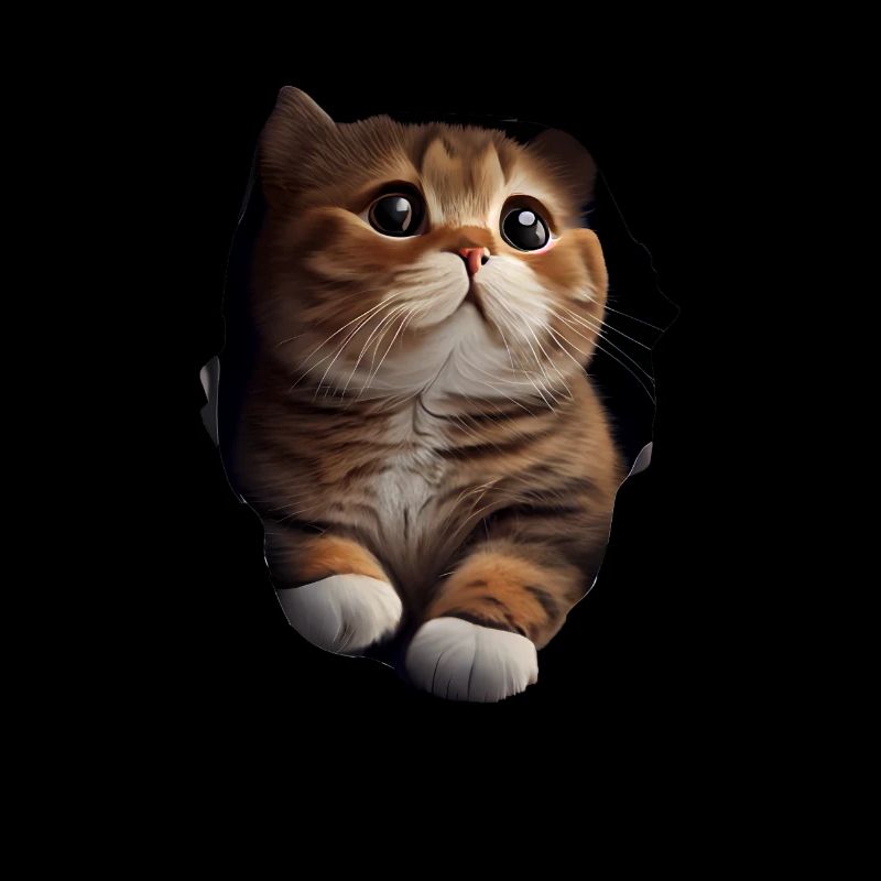 Cat Cute Kitten Cracked Cat Lovers Cats