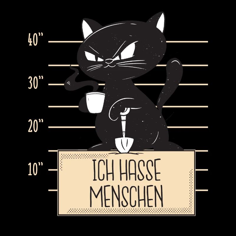 Katze Ich hasse Menschen