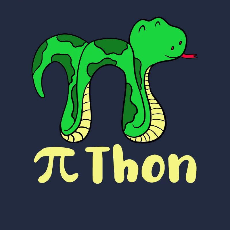 Drôle serpent pi jour math python science blague