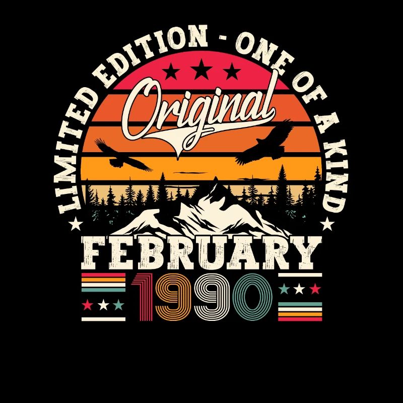 Born 1990 February 33rd birthday Gift man