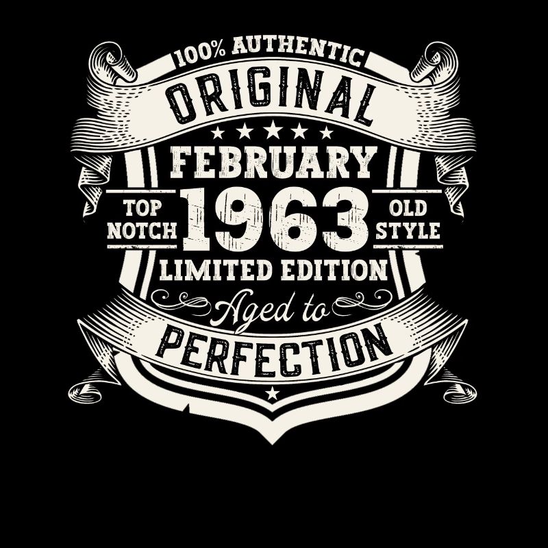 February born 1963 60th birthday gift man