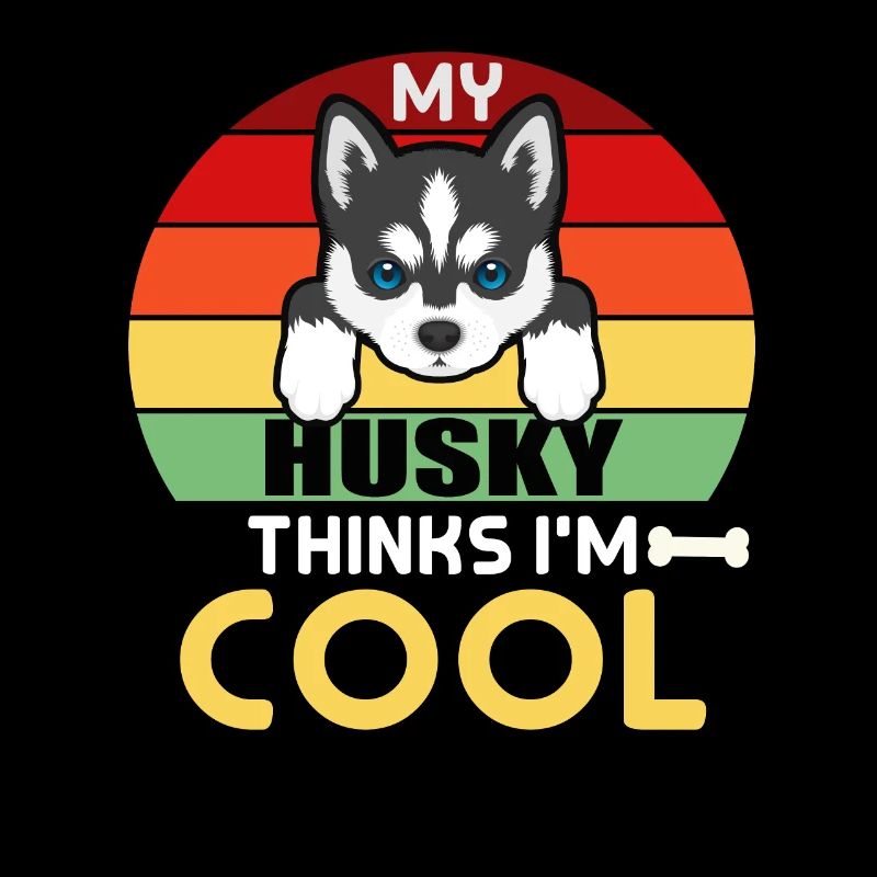 Mon Husky pense que je suis cool