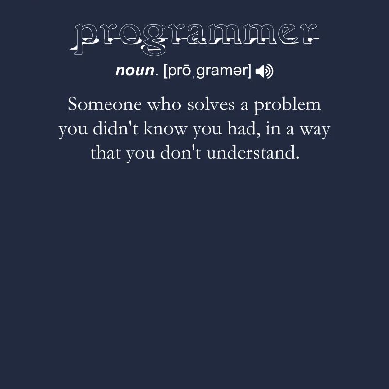 Programmierer Lustige Definition Codierung Humor Computer