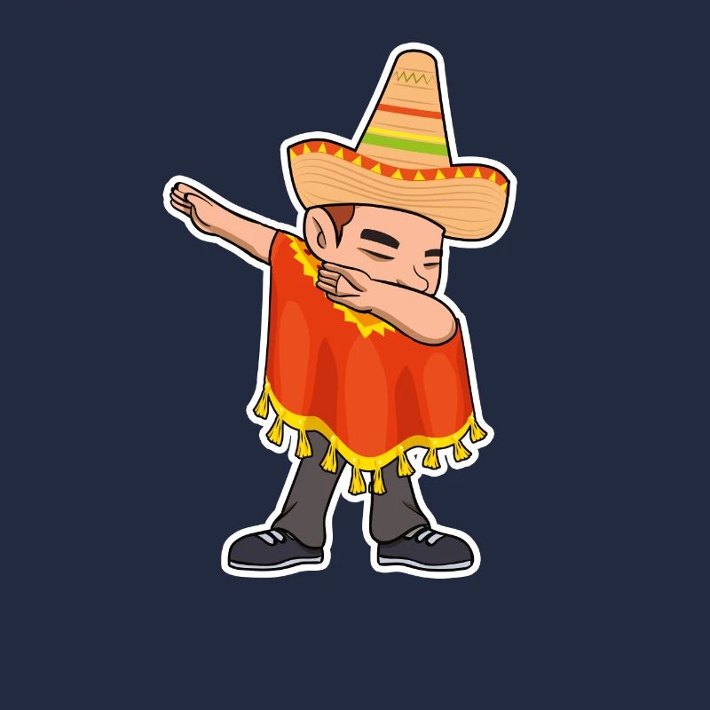 Dab Mexican Poncho Cinco de Mayo Boy