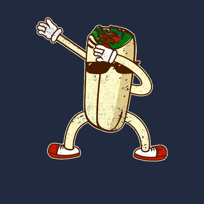 Drôle Dabbing Burrito Cinco de Mayo Dab Danse