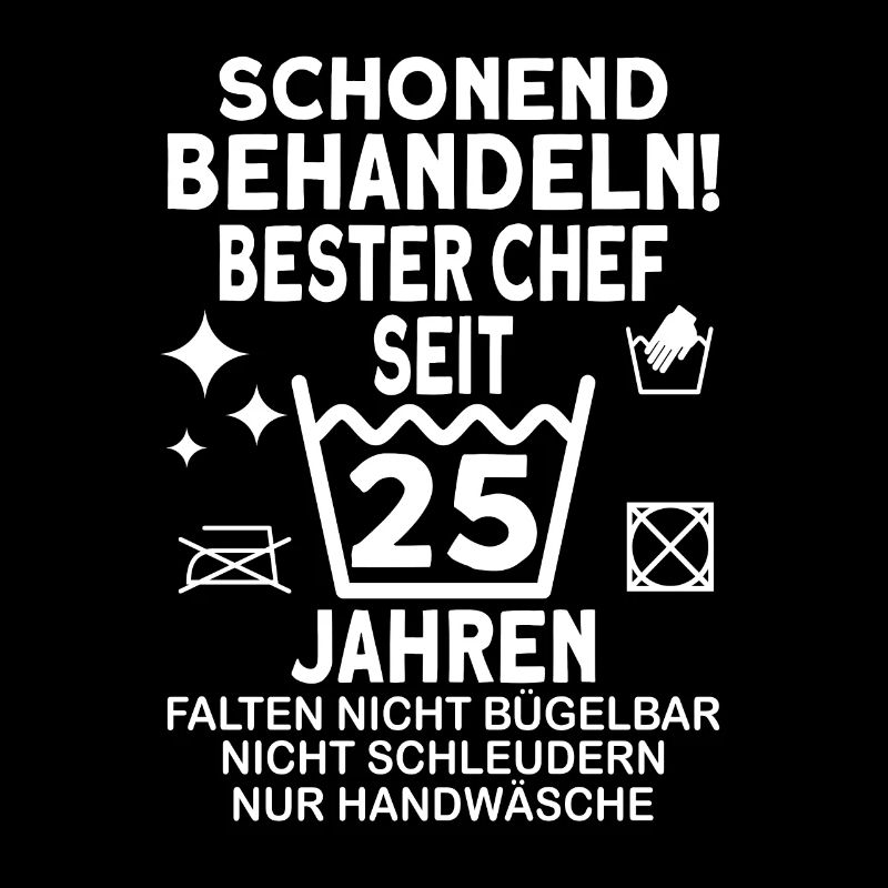 Chef 25 Jahre Dienstjubiläum Bester Chef Jubiläum
