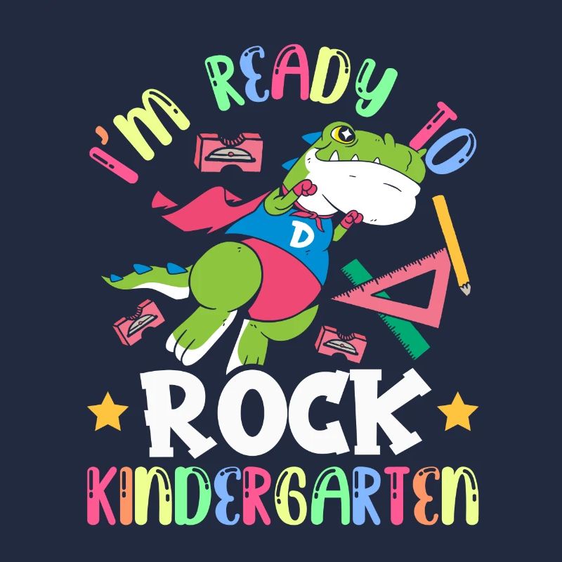 Ich Bin Bereit Den Kindergarten Zu Rocken Kinder