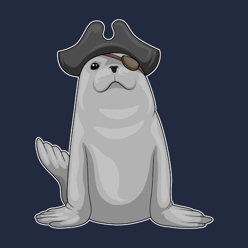 Seal Pirate Eye Patch