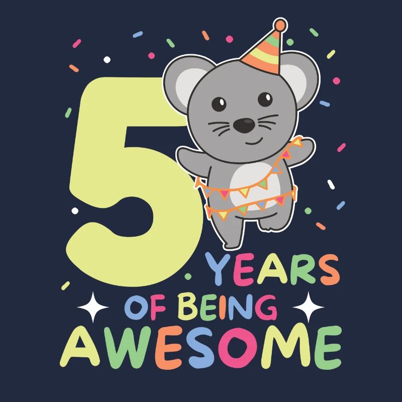 Mouse for 5th birthday children five years old