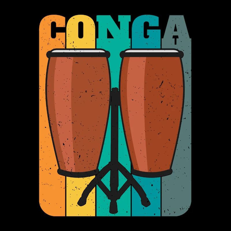 Conga Retro Musical Instrument Drums Conga Player