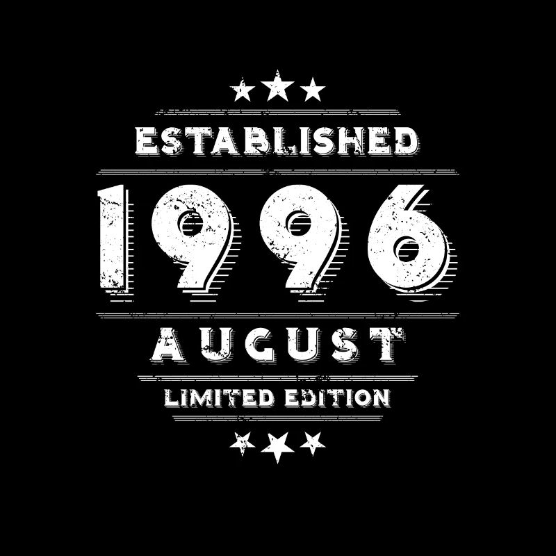 Geburtstag im August 1996 - August