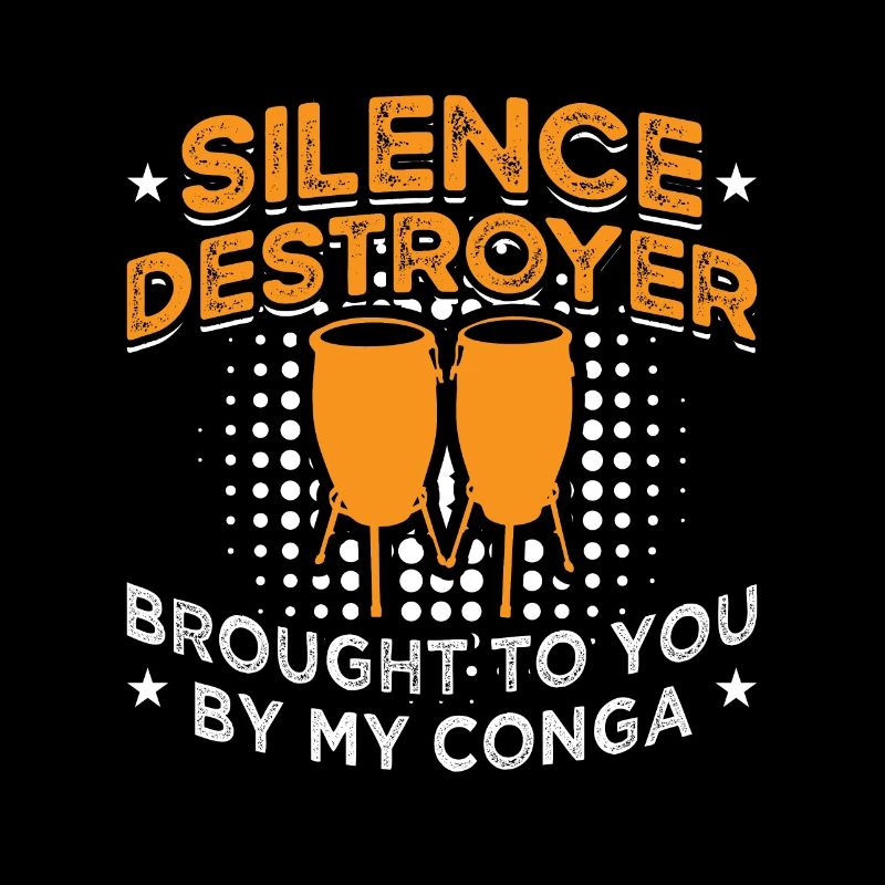 Conga Silence Destroyer a apporté un instrument de musique