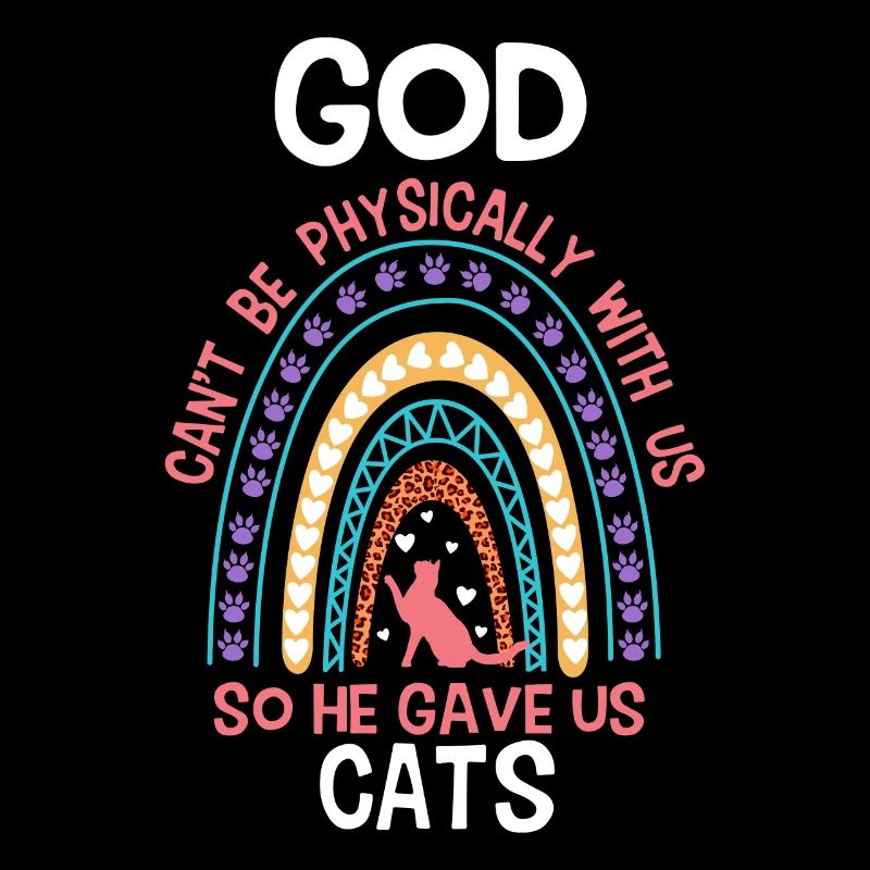 Gott Gab Uns Katzen Regenbogen Katze Christ Jesus
