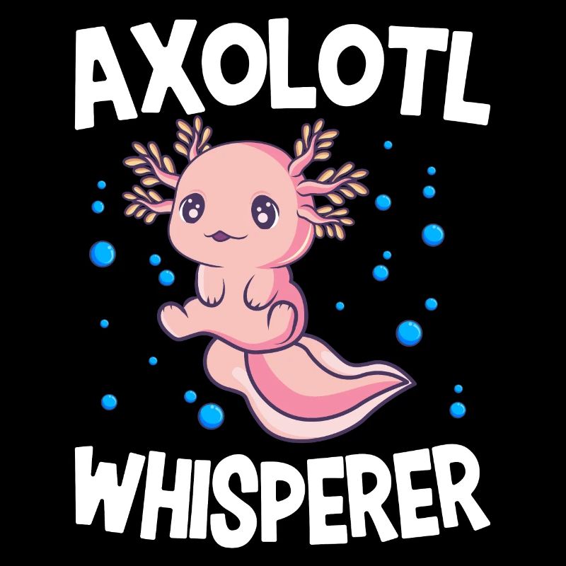 Axolotl Flüsterer Mexikanischer Salamander Axolotl