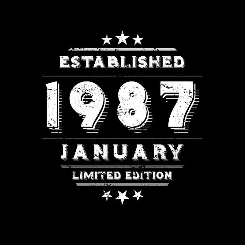 Anniversaire en janvier 1987 - janvier