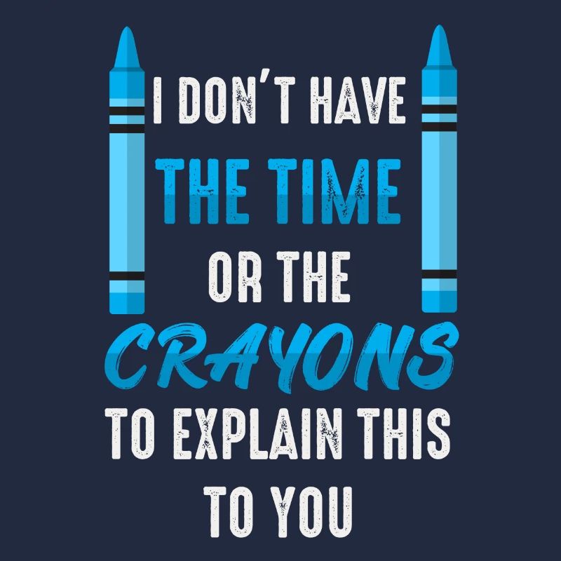 Ich habe nicht die Zeit oder die Buntstifte