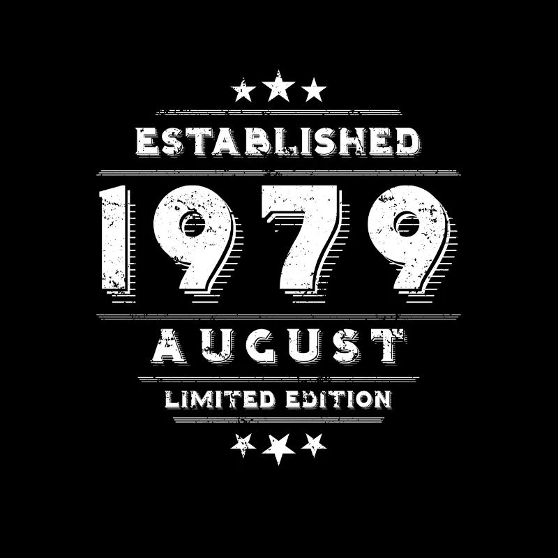 Birthday in August 1979 - August