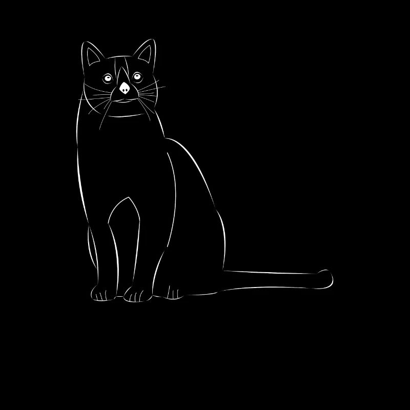 Katze gezeichnet