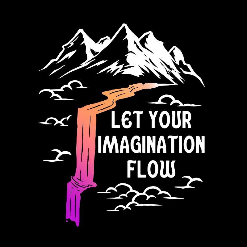 Space River Mountain Imagination