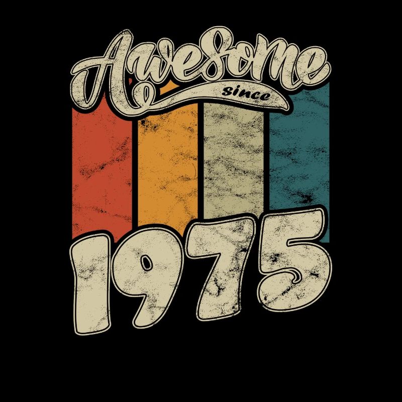 1975 Birthday Awesome since Retro