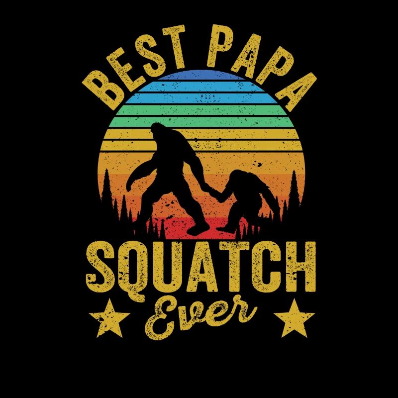 Bester Papa Squatch aller Zeiten Lustig Sasquatch
