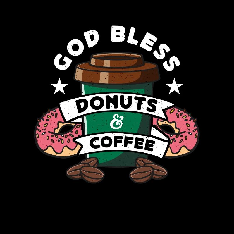 Café et beignets Que Dieu bénisse les beignets et les petits déjeuners