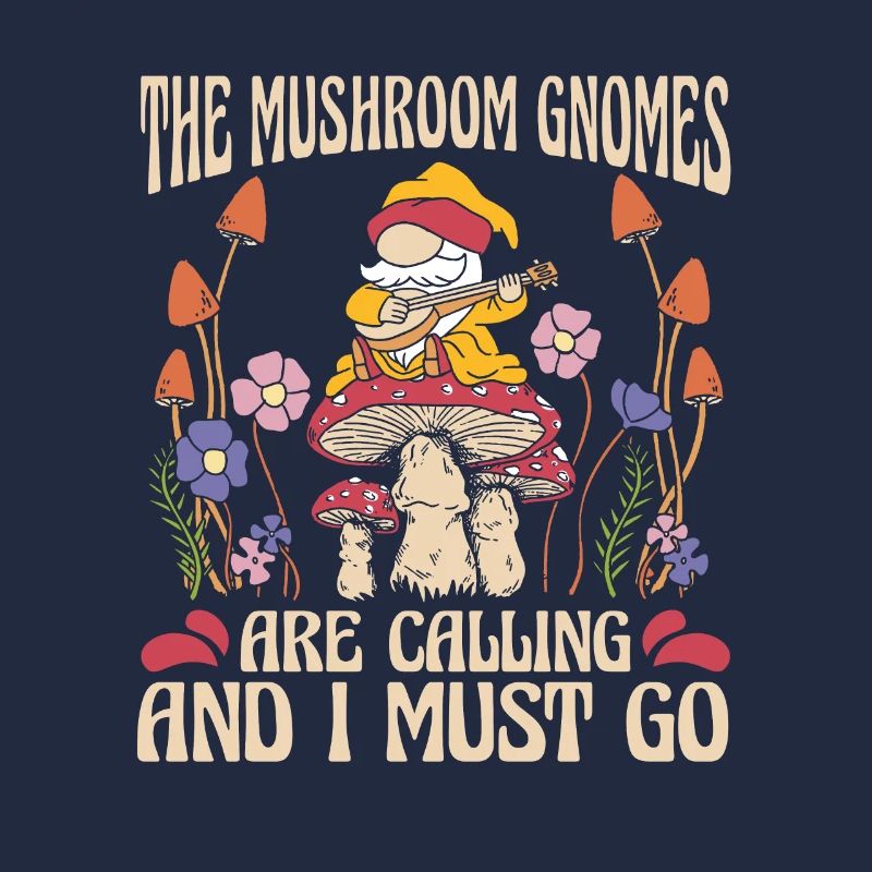 Champignons cueilleurs de champignons Mignon Nain de champignons