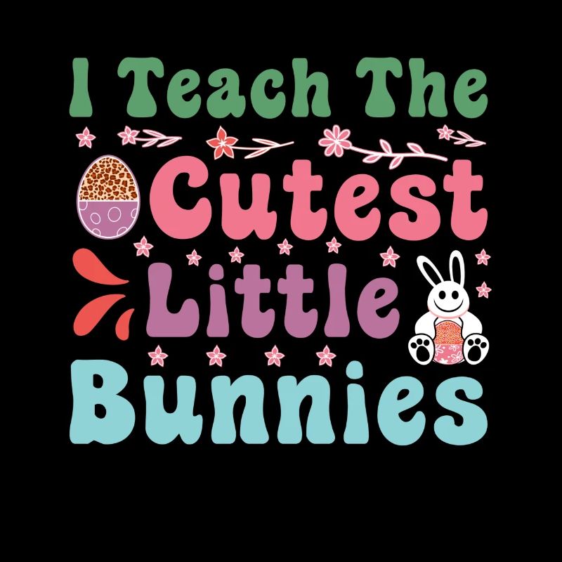 J’enseigne aux petits lapins les plus mignons Professeur de Pâques