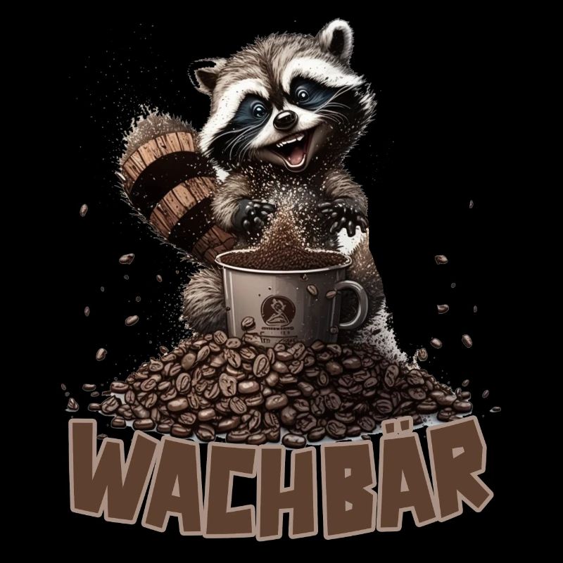 Wachbär Waschbär Motiv Köstüm Bild Mode Rave