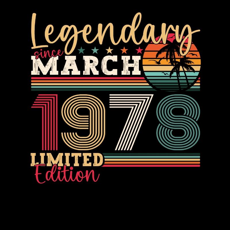 45e anniversaire Mann Awesome March né en 1978