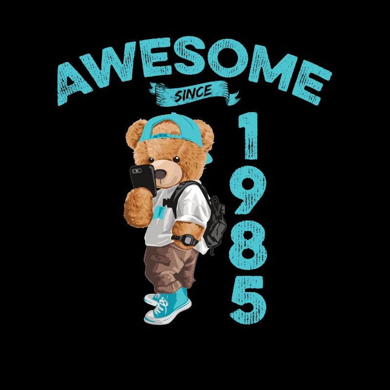 1985 Geburtstag Teddy Bär Awesome since